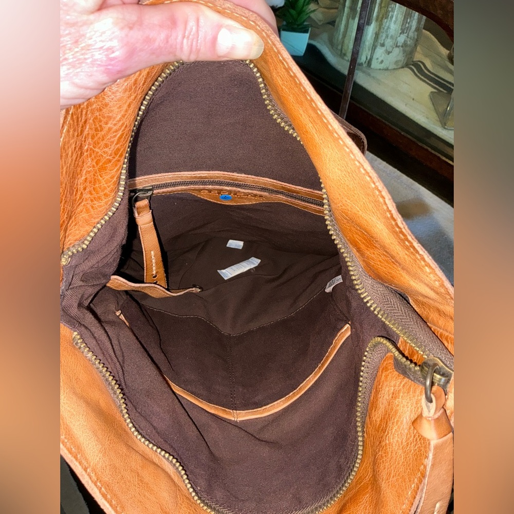 NWT Bed Stu Leather Howie Flapover Leather Backpack Tan Rustic Retail $365 - Picture 12 of 13